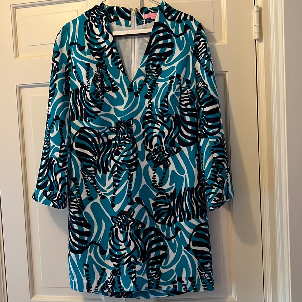 Lilly Pulitzer long sleeve zebra dress